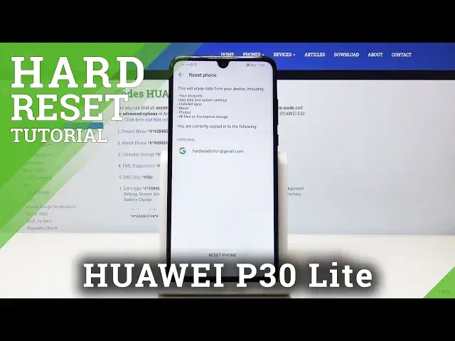 'Video thumbnail for HUAWEI P30 Lite Factory Reset / Delete All Personal Data'