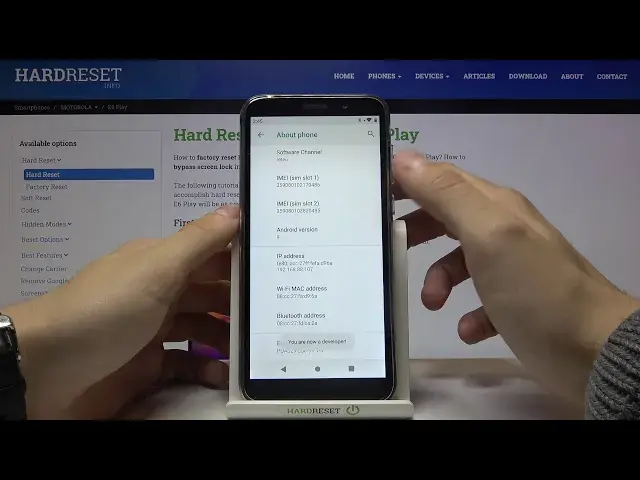 'Video thumbnail for How to Find Developer Options in MOTOROLA E6 Play – Open Developer Mode'