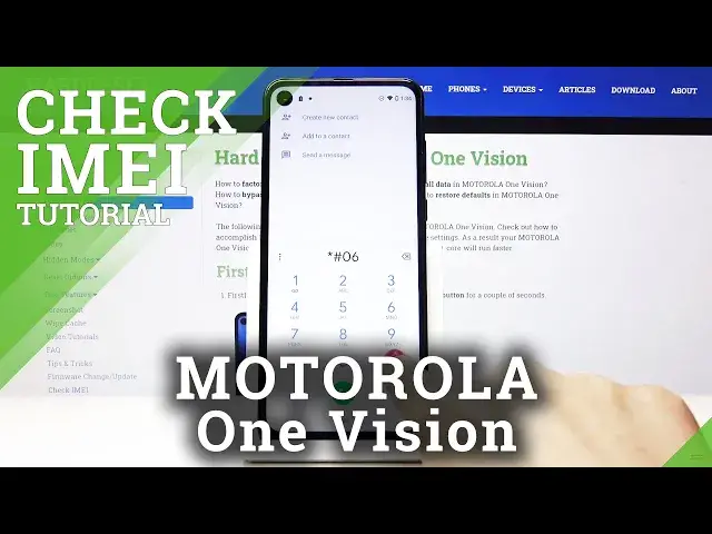 'Video thumbnail for How to Check IMEI Number in Motorola One Vision - Locate Serial Number'