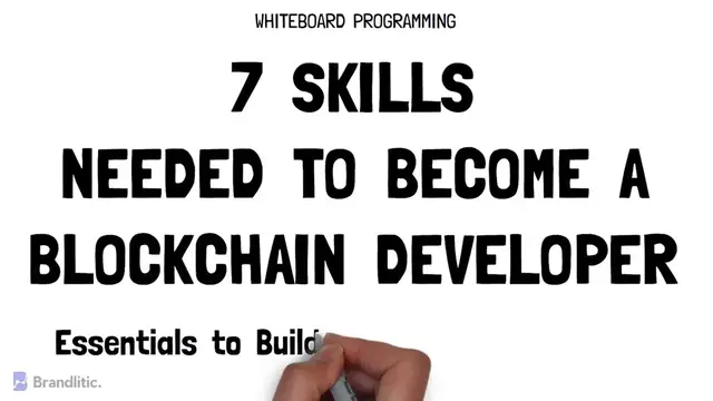 Video thumbnail for 7 Skills Needed to Become a Blockchain Developer  Blockchain Developer Career Path - 720