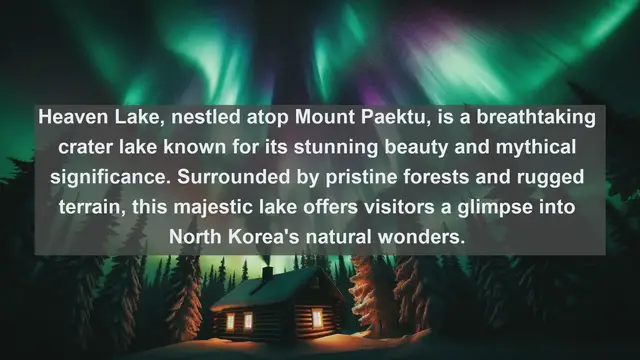 Video thumbnail for Hidden Gems: Exploring North Korea's Top 10 Stunning Lakes