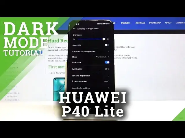 Video thumbnail for How to Activate Dark Mode in HUAWEI P40 Lite