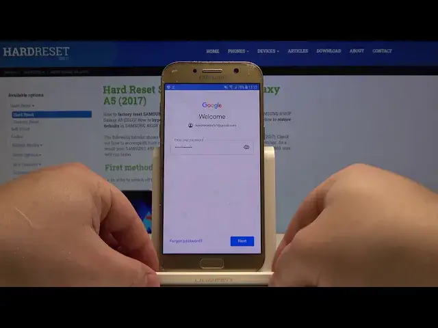Video thumbnail for How to Add/Remove Google Account in SAMSUNG Galaxy A5 2017 –  Add Google User