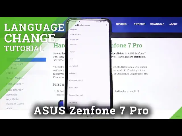 'Video thumbnail for How to Change System Language in ASUS Zenfone 7 Pro – Update Language'