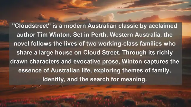 Video thumbnail for Explore the Rich Literary Heritage of Australia: Top 10 Must-Read Books from Down Under