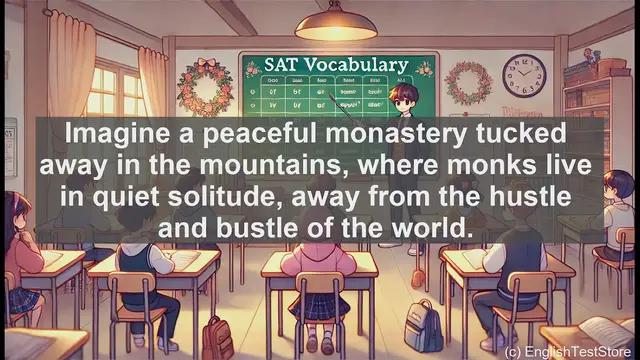 Video thumbnail for 5000 Must Know SAT Vocabulary - Reclusory: SAT Vocabulary Word Explained