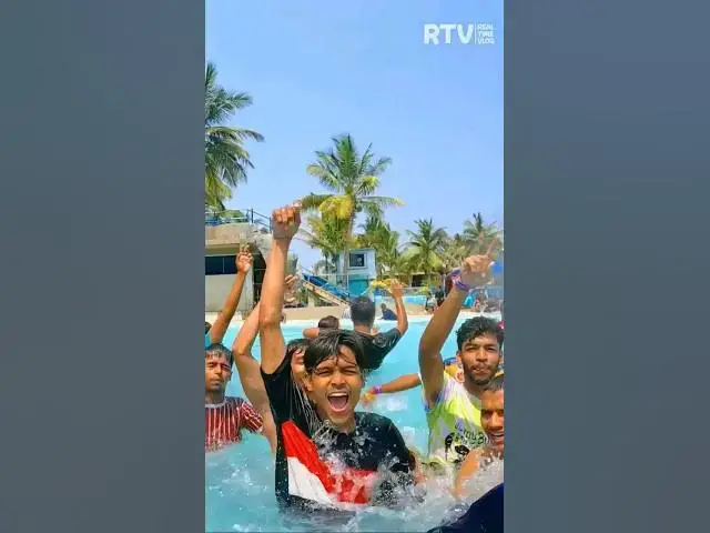 Video thumbnail for DreamWorld Water Park Wave Pool #shorts #waterpark