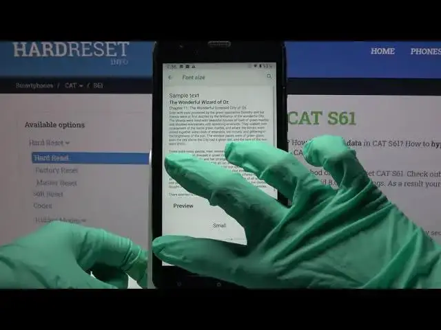 'Video thumbnail for How to Change Font Size in CAT S61?'