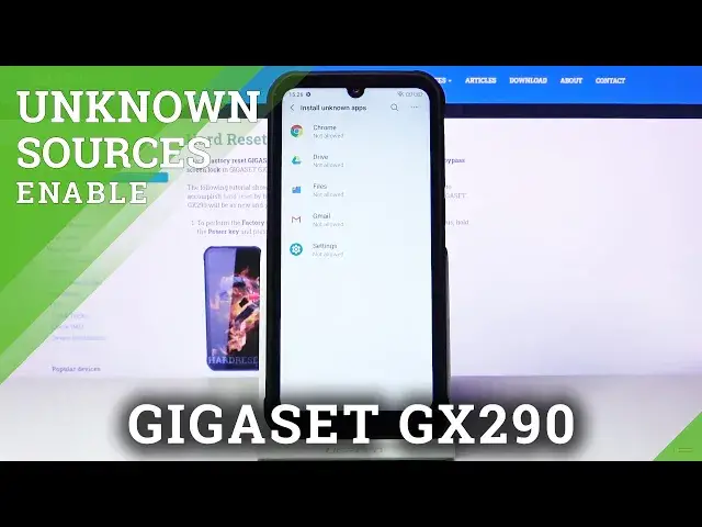 'Video thumbnail for How to Allow Installation Apps From Unknown Sources in Gigaset GX290 – Unknown Sources Usage'