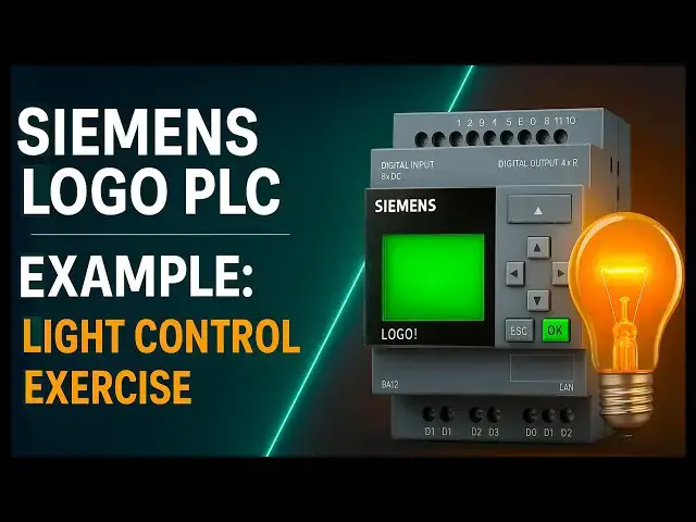 'Video thumbnail for Siemens LOGO PLC Example: Light Control Exercise'