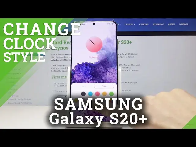 Video thumbnail for How to Change Clock Style on SAMSUNG Galaxy S20+ - Customize Clock Look