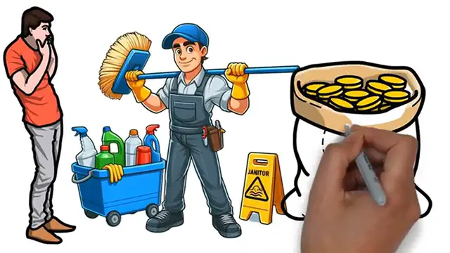 Video thumbnail for How A Janitor Made $8 Million SECRETLY - 360