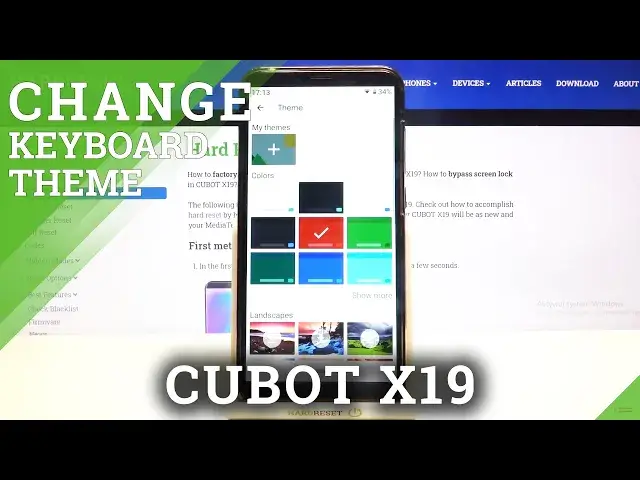 'Video thumbnail for Open Keyboard Themes List – Change Keyboard Theme on CUBOT X19'