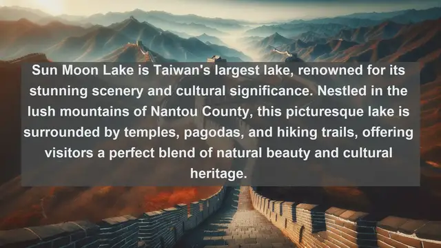 Video thumbnail for Discover Taiwan's Natural Treasures: Top 10 Famous Lakes You Must See