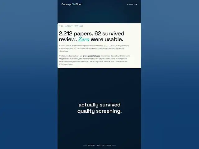 Video thumbnail for 2,212 AI Papers. Zero Usable Models.