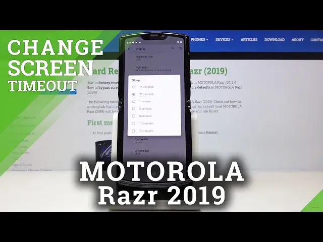 'Video thumbnail for How to Change Screen Timeout in MOTOROLA Razr 2019 – Screen Sleep Time'
