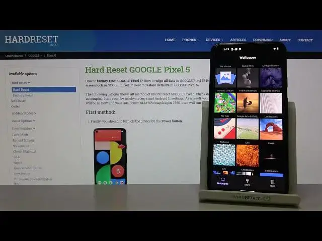 Video thumbnail for How to Find Wallpaper on GOOGLE Pixel 5 - Change Wallpaper
