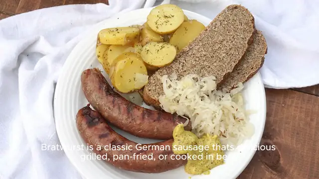 Video thumbnail for bratwurst recipe