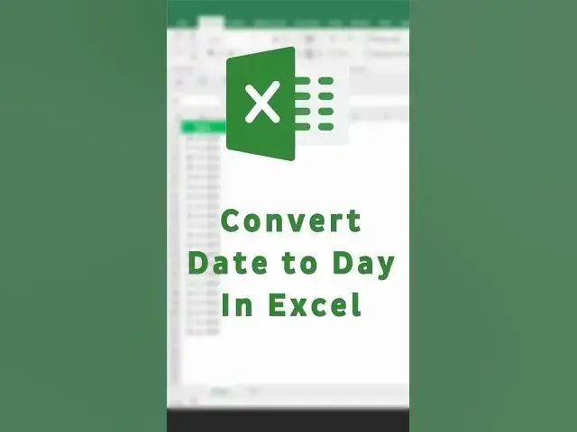 Video thumbnail for How to Convert Dates to Days in Excel? | TEXT Function in Excel #shorts #excel