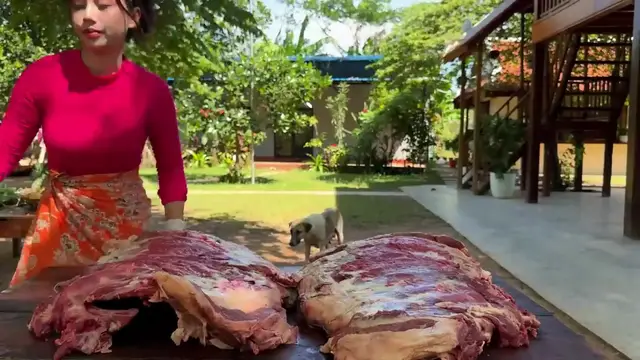 'Video thumbnail for How to cook ribs beef recipe with fresh vegetable in my countryside - Amazing video (720p 30fps)'