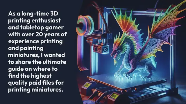 Video thumbnail for Best Guide for Finding the Best Paid 3D Miniature Model Files for Printing