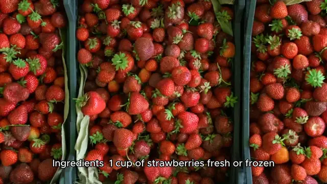 Video thumbnail for strawberry smoothie recipe