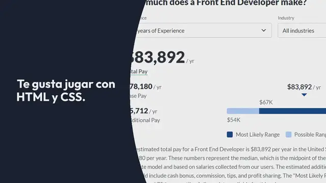 Video thumbnail for ¿Cuál es el Salario Medio de los Desarrolladores de Frontend en 2024?