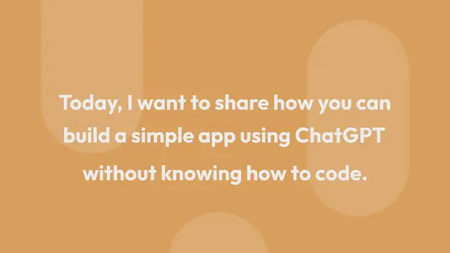 Video thumbnail for Build Your Mobile App Using ChatGPT __ FREE Method