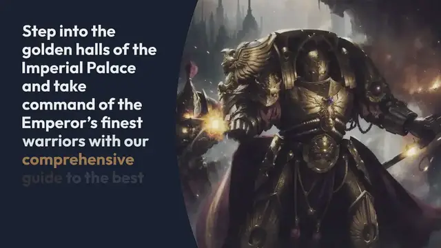 Video thumbnail for Best Custodes Starter Sets: Annihilate Your Foes with the Destructive Force of the Adeptus Custodes
