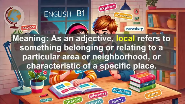 Video thumbnail for 2500 Must Know CEFR B1 Vocabulary - Understanding 'Local': From Etymology to Modern Usage