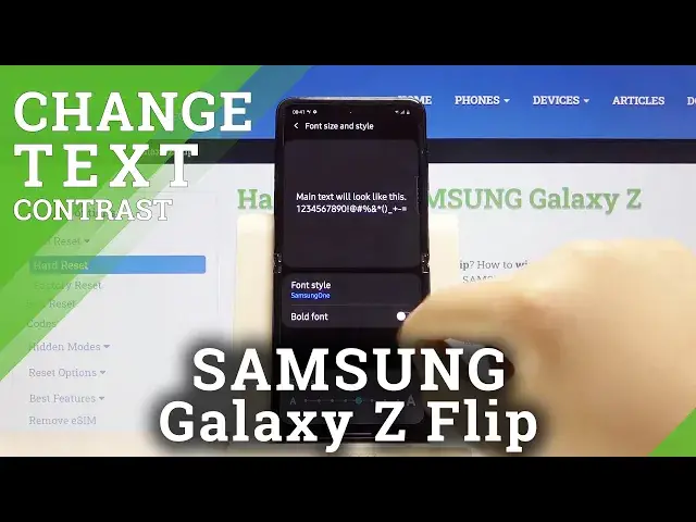 Video thumbnail for How to Activate High Contrast Text in SAMSUNG Galaxy Z Flip – Change Text Contrast