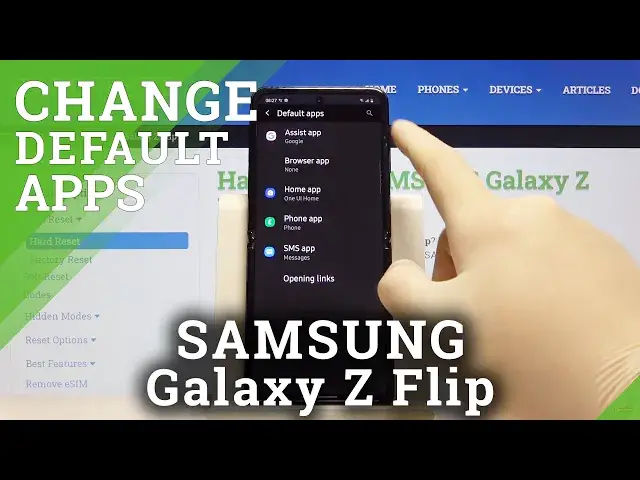 'Video thumbnail for How to Change Default Apps in SAMSUNG Galaxy Z Flip – Default Settings'