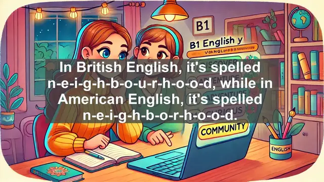 Video thumbnail for 2500 Must Know CEFR B1 Vocabulary - Understanding 'Neighbourhood': Advanced English Vocabulary Lesson