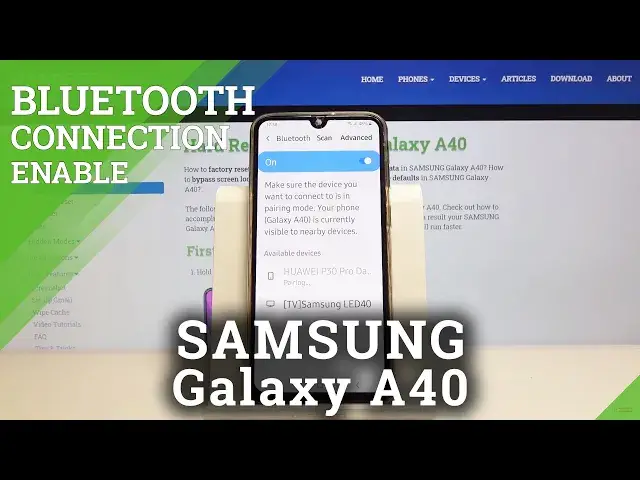 'Video thumbnail for How to Connect Bluetooth Device to SAMSUNG Galaxy A40 – Bluetooth Settings'