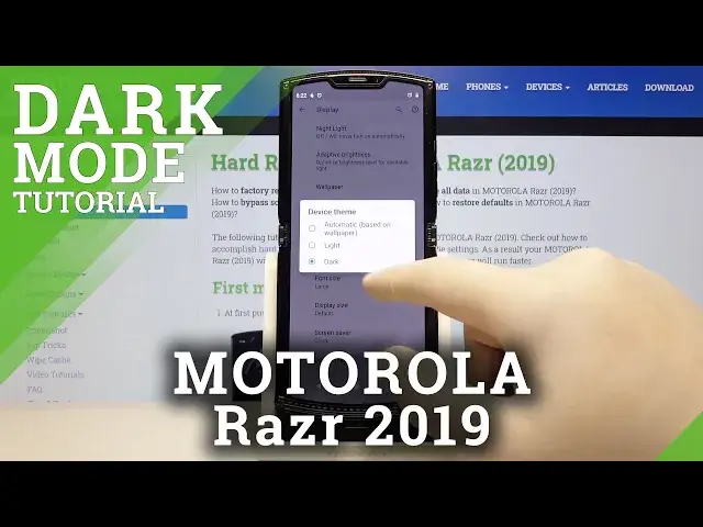 Video thumbnail for How to Change Device’s Theme of MOTOROLA Razr 2019 – Personalize Display