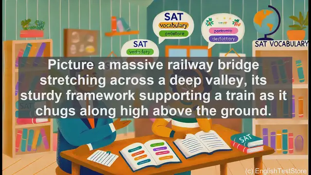 Video thumbnail for 5000 Must Know SAT Vocabulary - SAT Vocabulary: Understanding the Word 'Trestle'