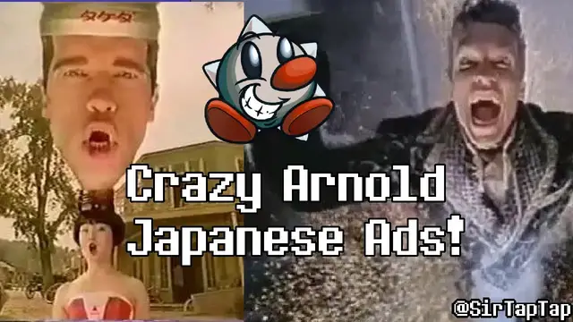 Video thumbnail for Funny Arnold Schwarzenegger Japanese Ad Reactions | Sir TapTap Reacts