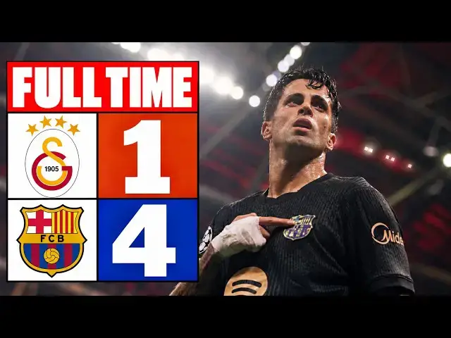 Video thumbnail for Galatasaray 1-4 Barcelona | Highlights & Goals | Champions League 2026/27 | Full Time