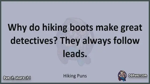 Video thumbnail for Hiking - Jokes, Puns, Wordplays, and Laughter