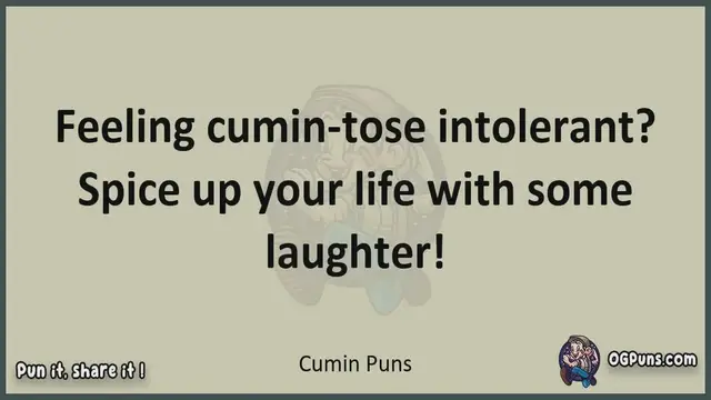 Video thumbnail for Cumin - Jokes, Puns, Wordplays, and Laughter