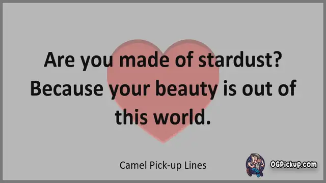 Video thumbnail for Camel - Pickup-Lines & Rizz for Him & for Her