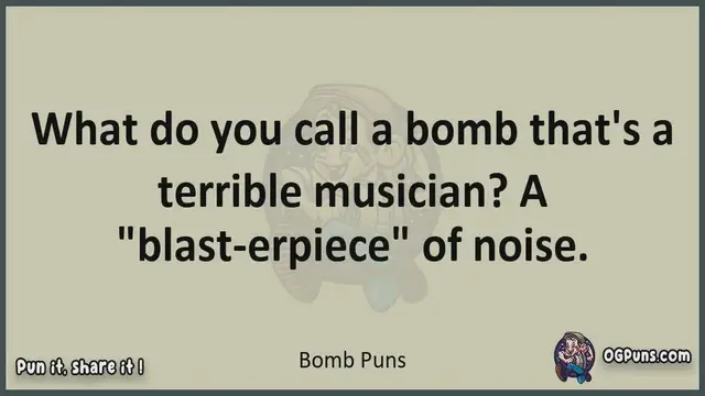 Video thumbnail for Bomb - Jokes, Puns, Wordplays, and Laughter
