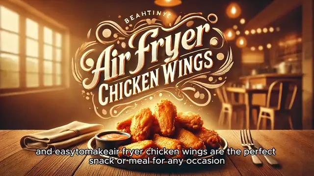 'Video thumbnail for Air Fryer Chicken Wings'