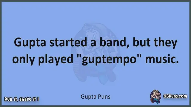 Video thumbnail for Gupta - Jokes, Puns, Wordplays, and Laughter