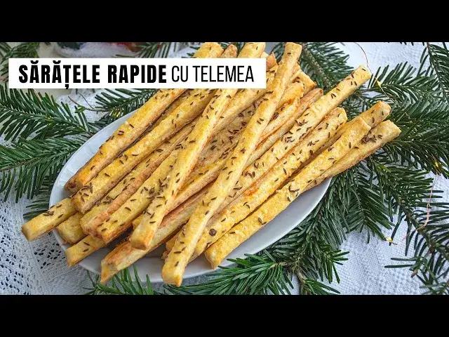 Video thumbnail for Cea mai rapidă rețetă de sărățele cu telemea și smântână. Crocante și delicioase! | Bucate Aromate