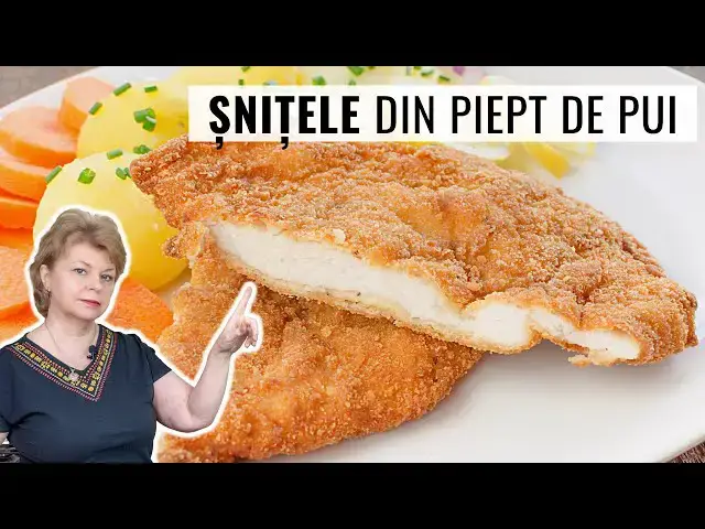 Video thumbnail for 👉 ȘNIȚELE din PIEPT de PUI 🐥 fragede și ne-uleioase. Rețeta de șnițele pane în crustă de pesmet.