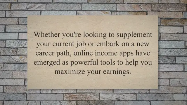 'Video thumbnail for Unlocking the Potential: Top 10 Online Income Apps for Maximizing Your Earnings'