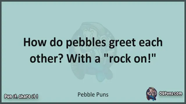 Video thumbnail for Pebble - Jokes, Puns, Wordplays, and Laughter
