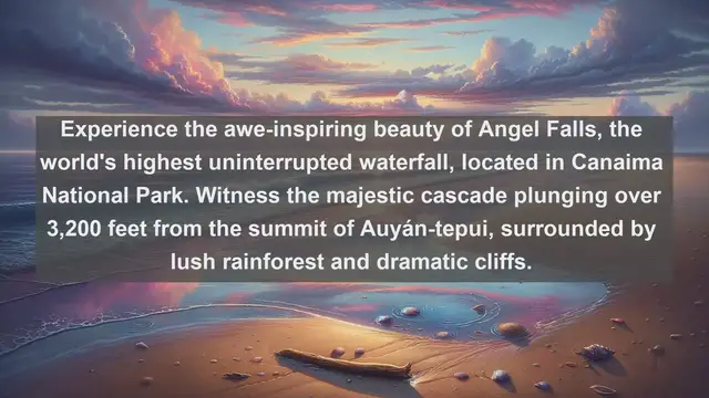 Video thumbnail for Exploring Venezuela's Natural Wonders: Top 10 Must-Visit Landscapes