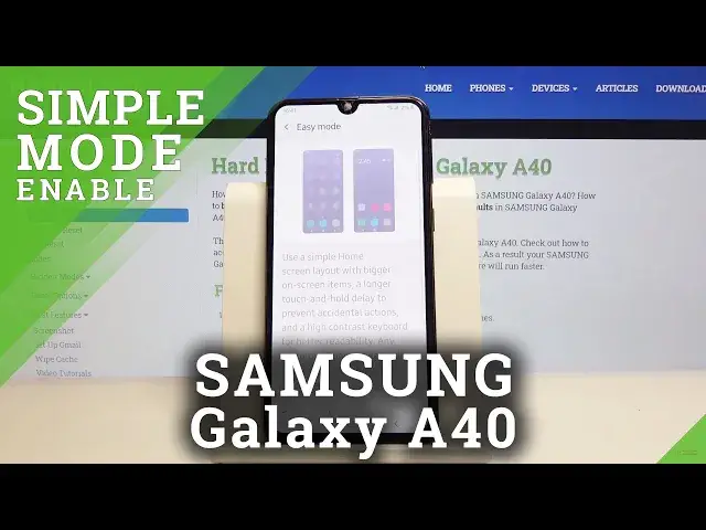 'Video thumbnail for Easy Mode in SAMSUNG Galaxy A40 – How to Enter / Use / Quit Simple Mode'